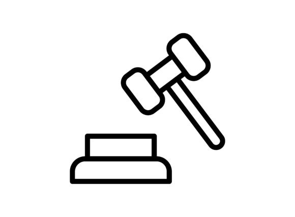 Auction Graphics: A Beautiful Business Finance Icon for Web and Print