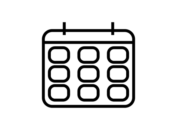 Calendar Date Icon for Modern Branding and Marketing Graphics