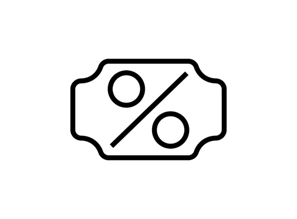 Discount Icon: A Versatile Graphic for Digital Sellers