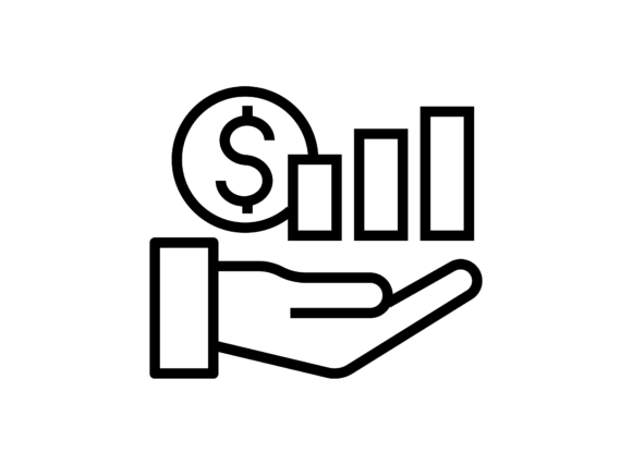 Investment Icon: A Graphic Asset for Local Business Branding