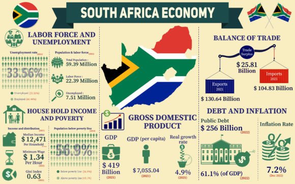 South Africa Economy Infographic: A Graphic Asset for Content Publishers