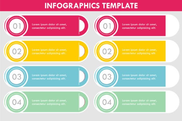 Table Infographic for Modern Web and Editorial Design