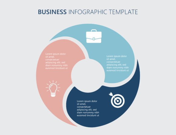 Three Steps Business Infographic Graphics